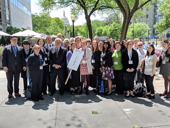 Illinois delegation at National Library Legislative Day 2018